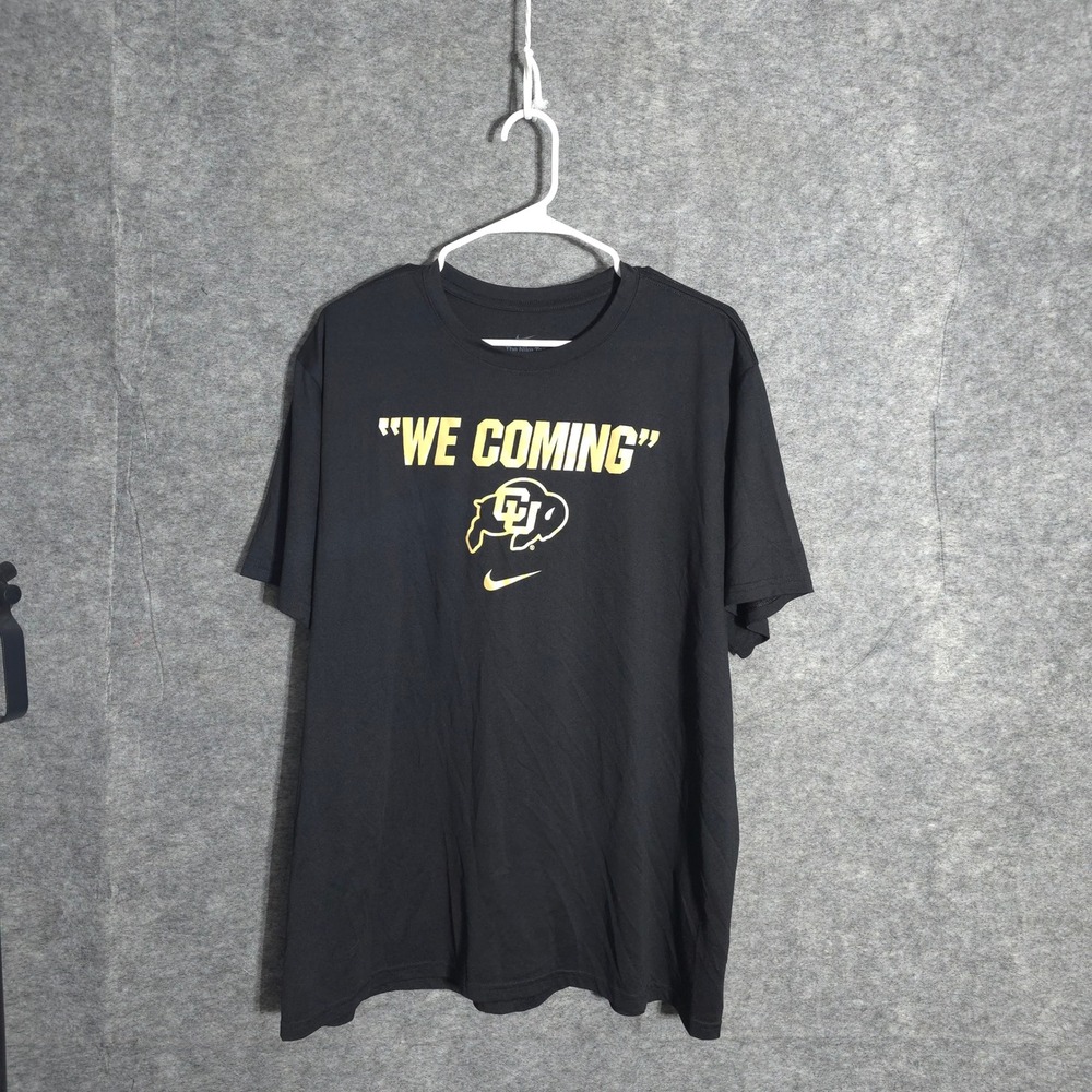 Nike Colorado Buffaloes Mens XXL Black We Coming Dri-FIT Legend SS Tee M21418